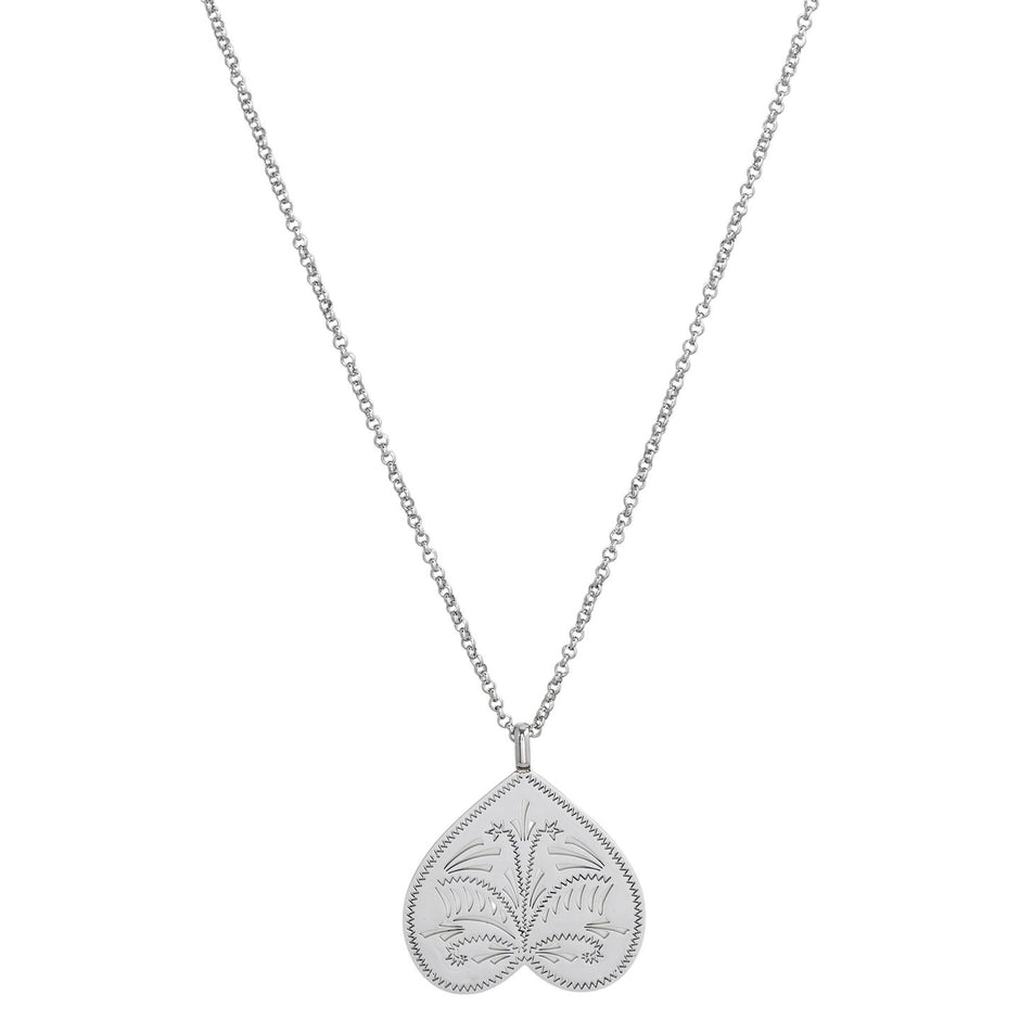 Collier cœur inversé 40 mm