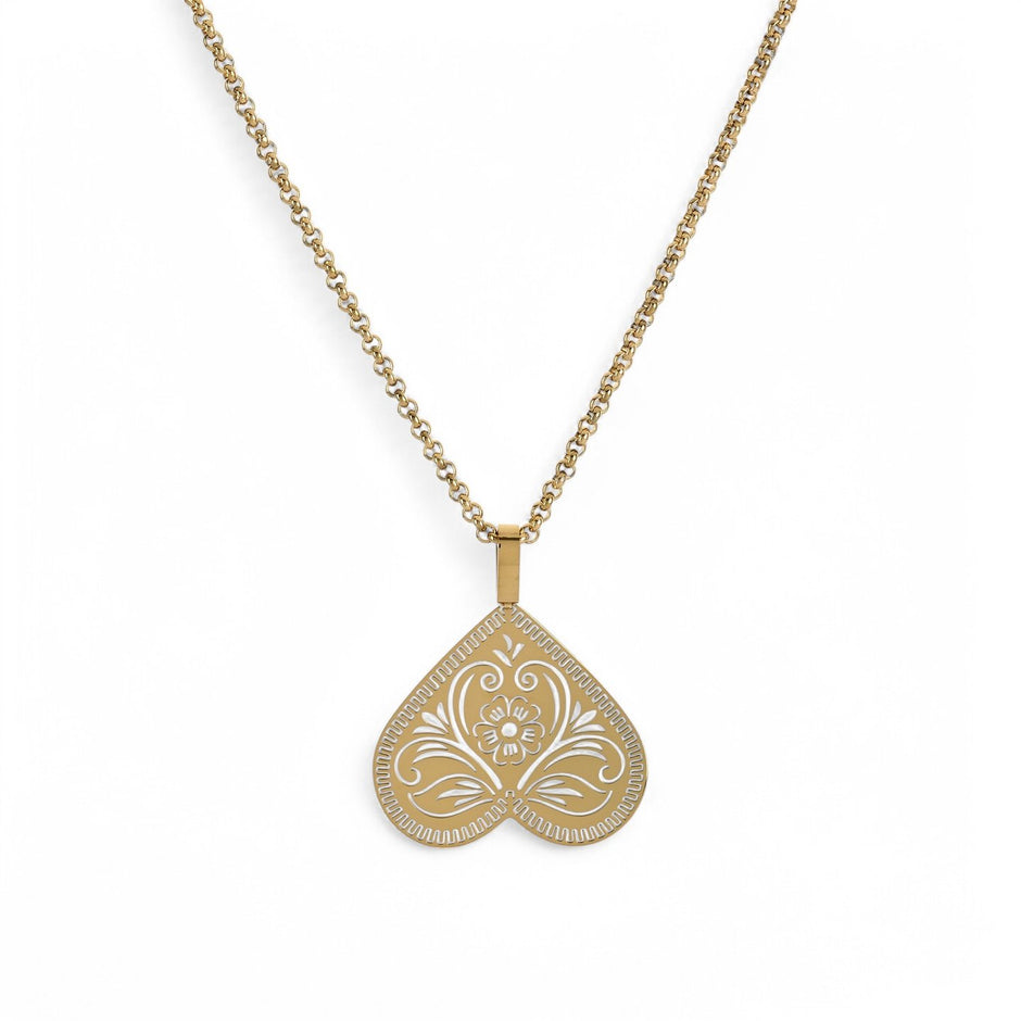 Collier cœur inversé 30 mm