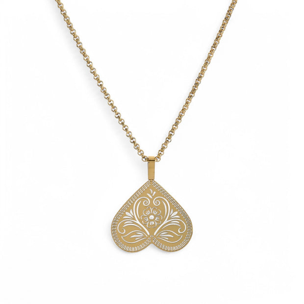 Collier cœur inversé 30 mm