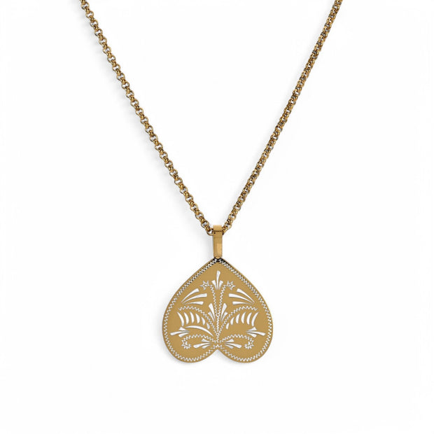 Collier cœur inversé 30 mm