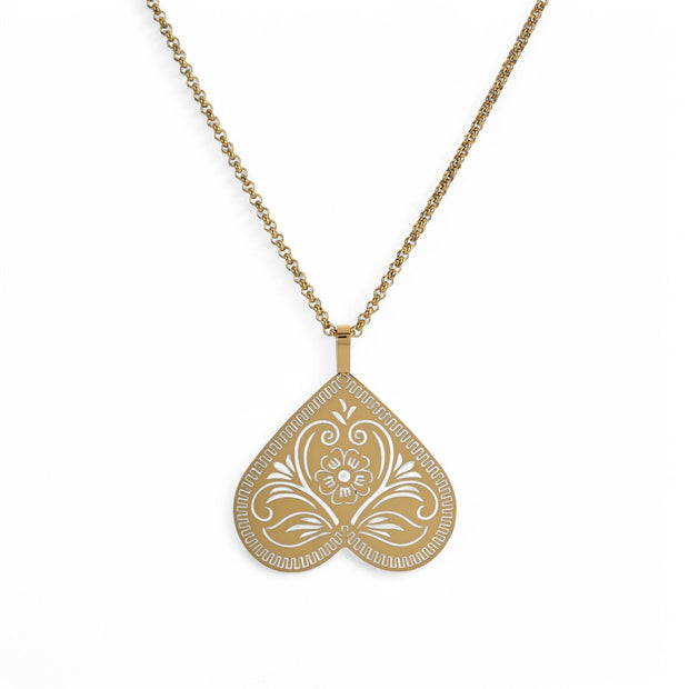 Collier cœur inversé 40 mm