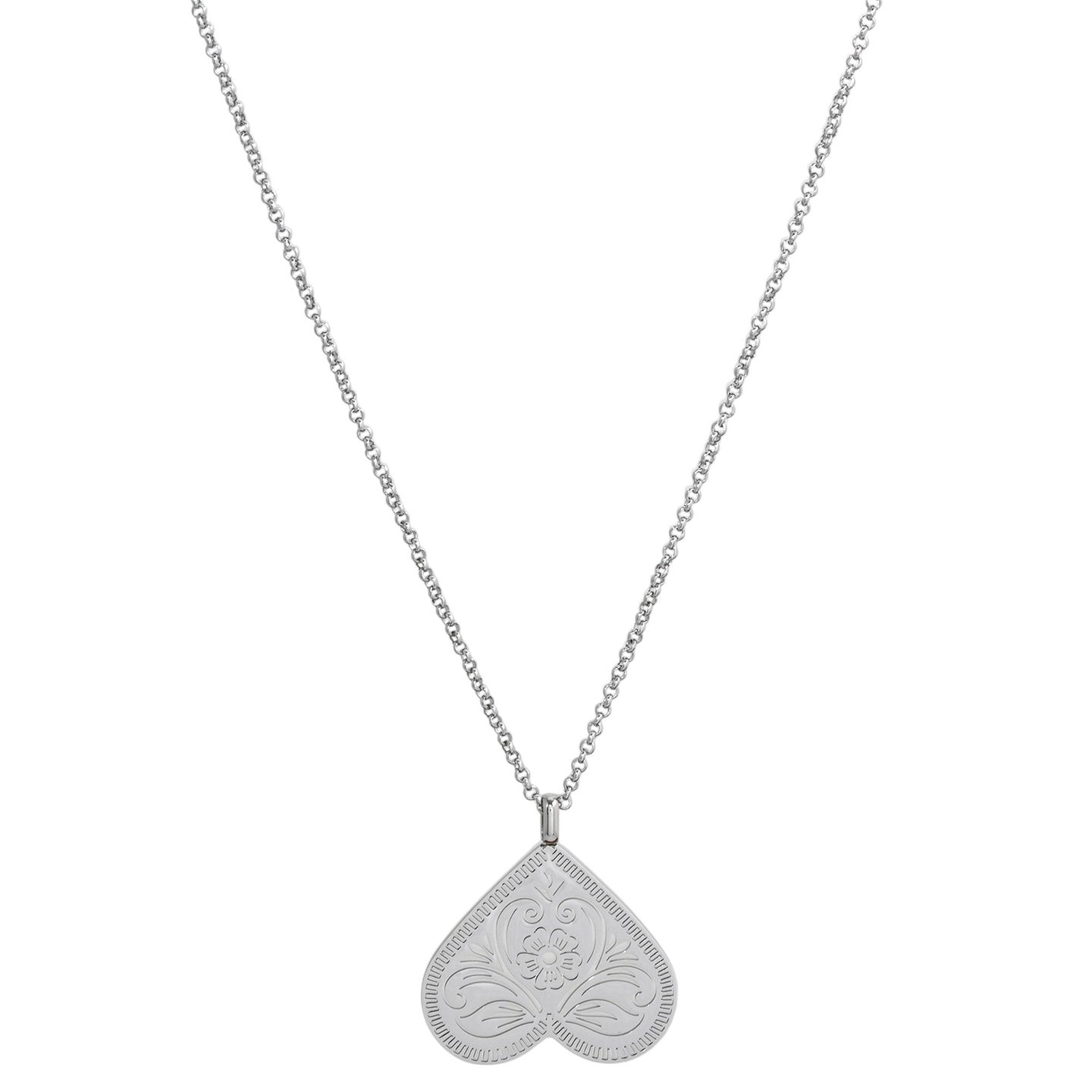 Collier cœur inversé 40 mm