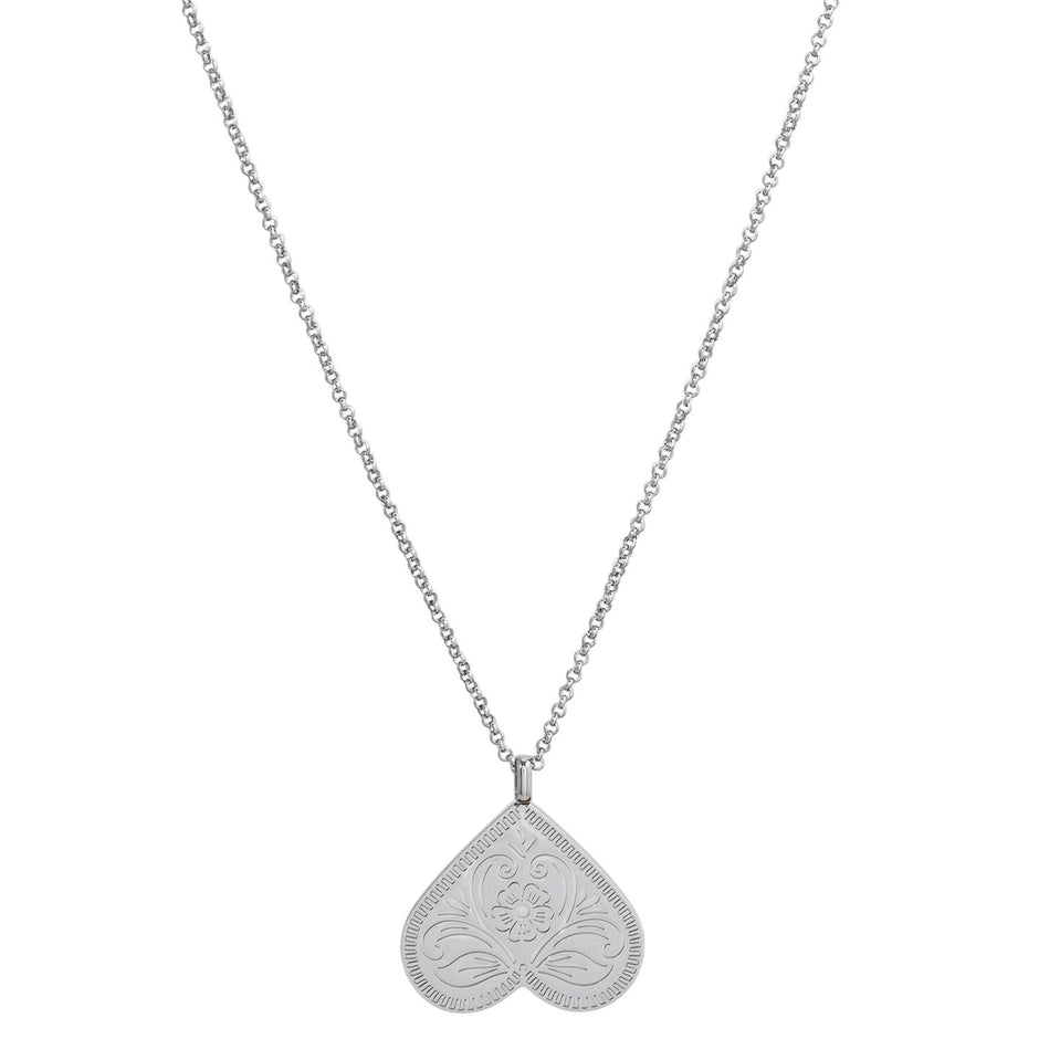 Collier cœur inversé 40 mm