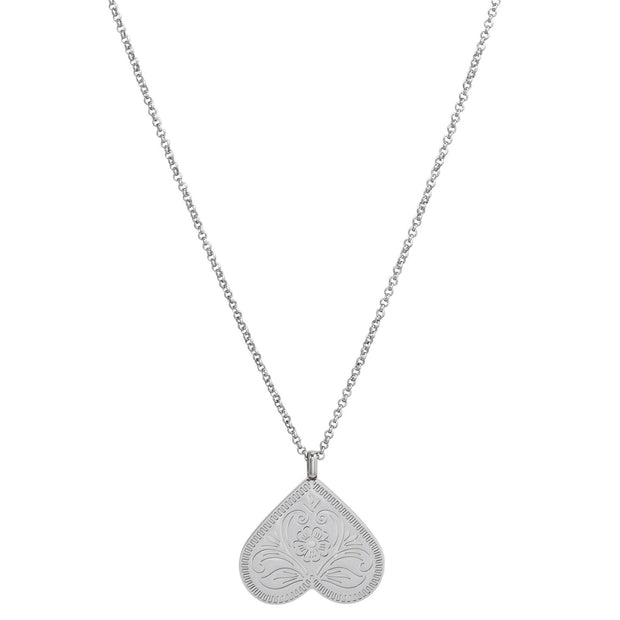Collier cœur inversé 40 mm