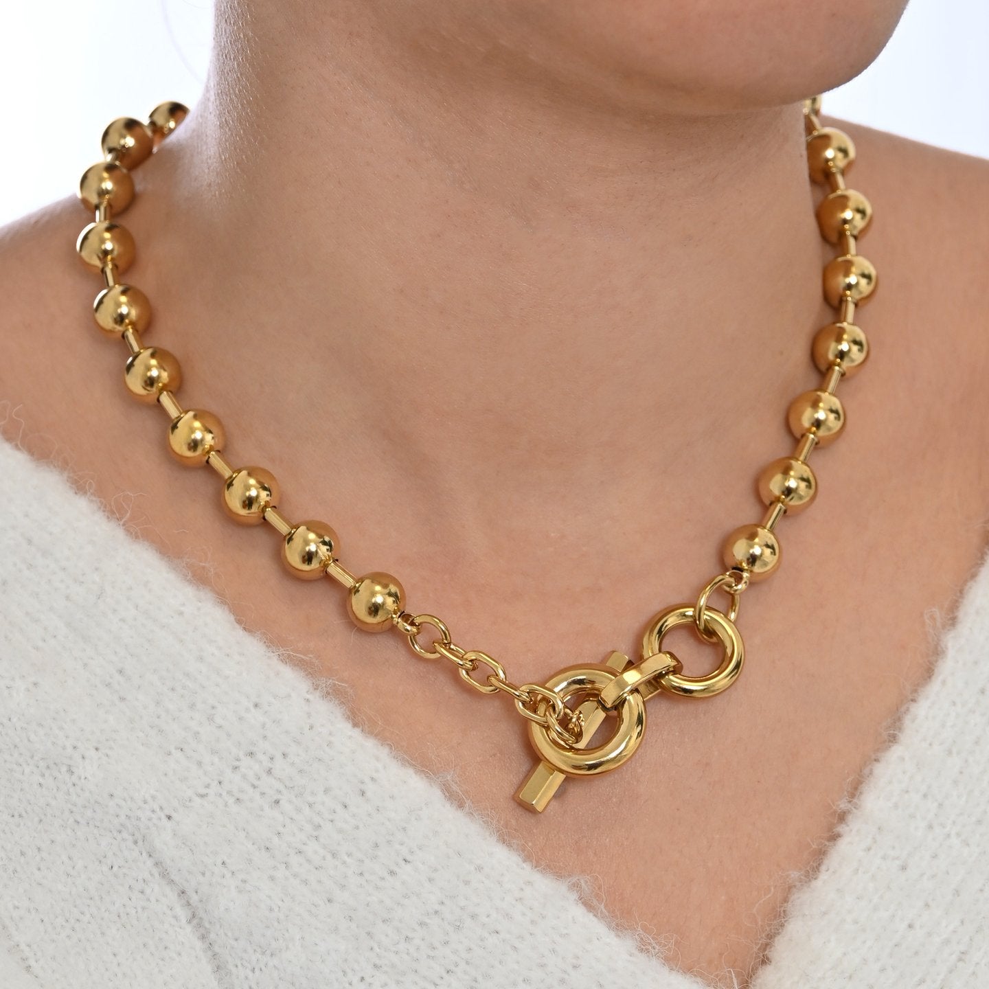 Collier Glamour épais avec billes