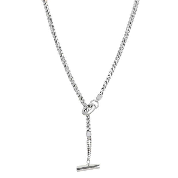Collier Glamour long à mailles épaisses