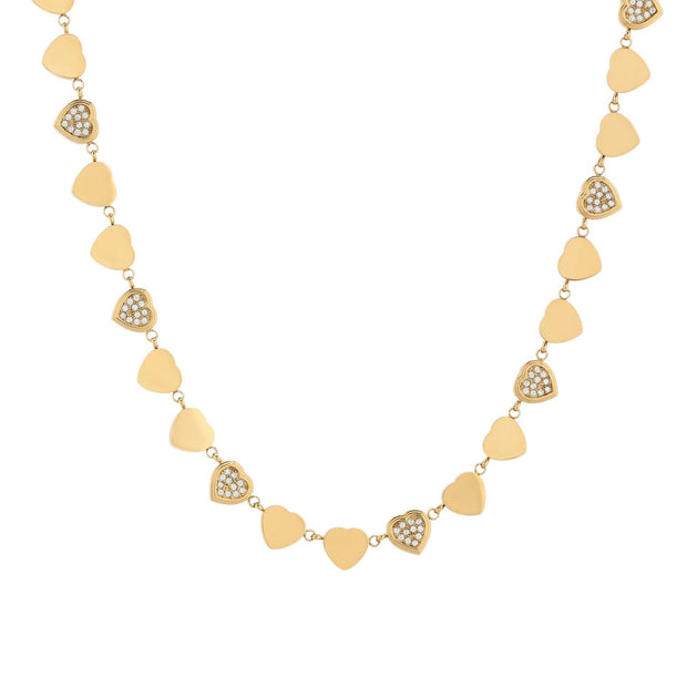 Collier Delicate avec cœurs