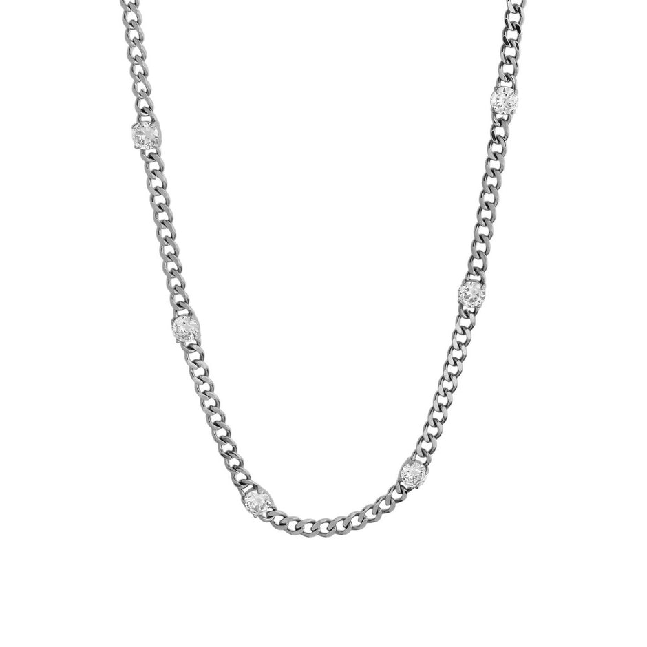 Collier Delicate avec zirconias