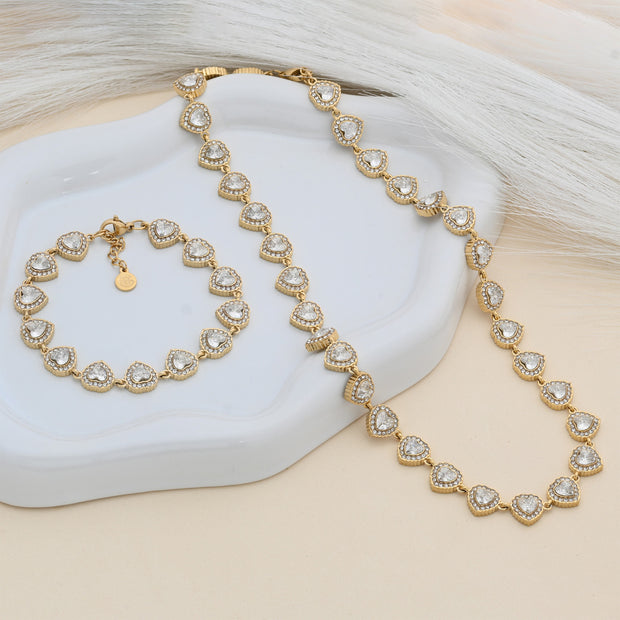 Collier Prestige Cœur Brillant