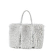 Sac shopper avec fourrure et paillettes