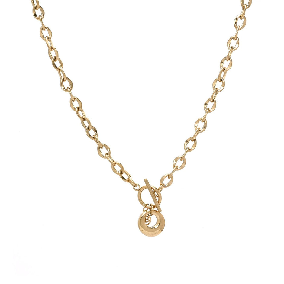 Collier en acier liens avec pendentif