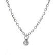 Collier en acier liens avec pendentif