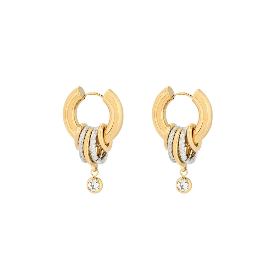 Créoles Esmée avec pendants