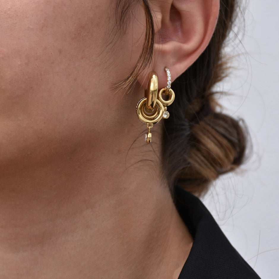 Créoles Esmée avec pendants