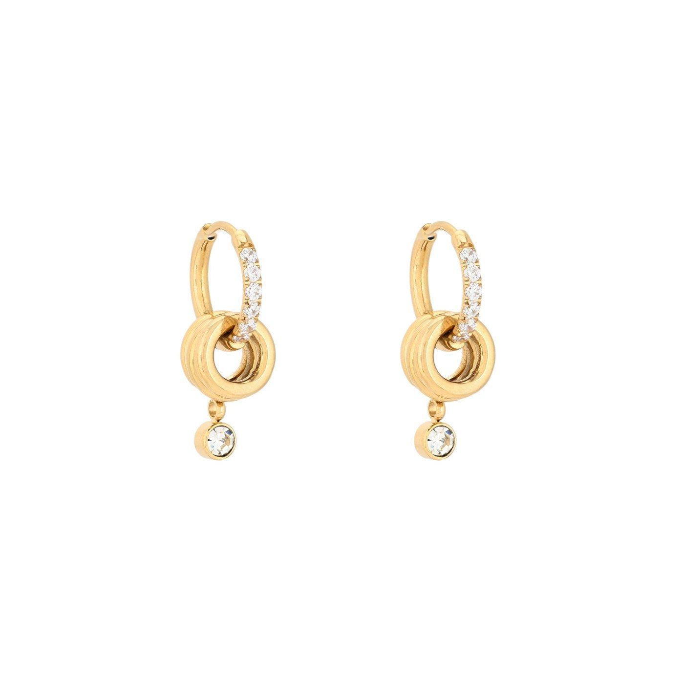 Créoles Esmée avec pendants