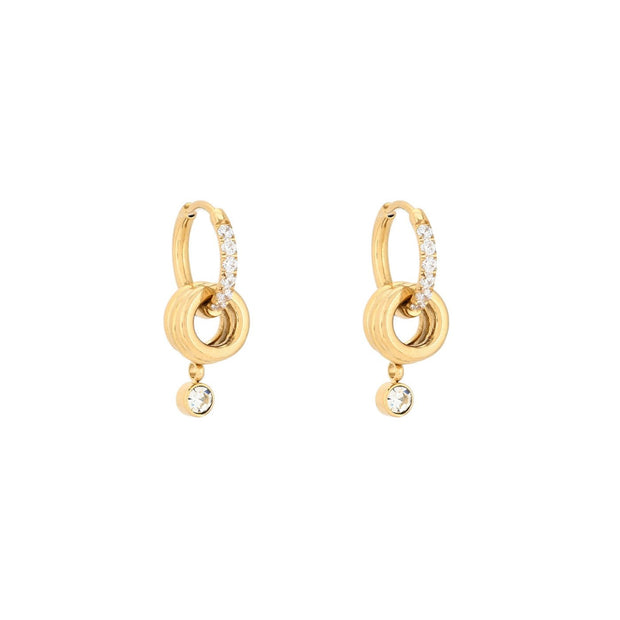 Créoles Esmée avec pendants