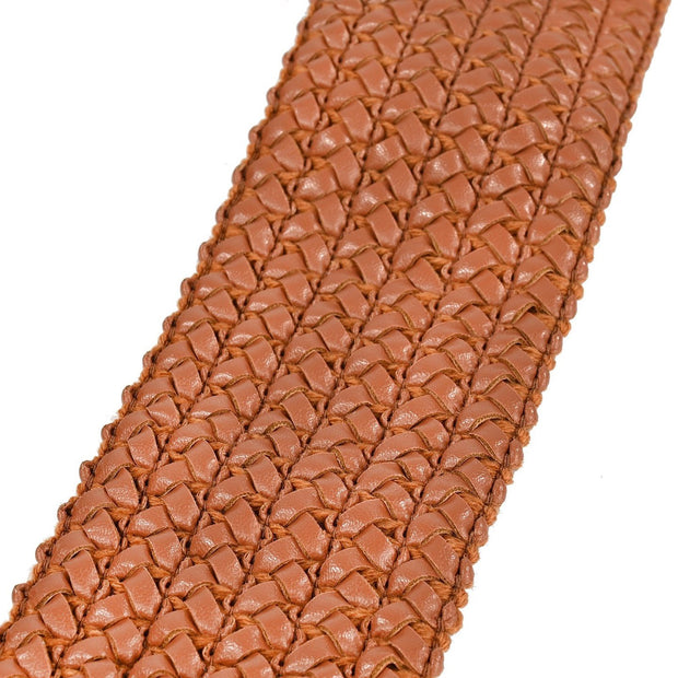 Ceinture en raphia large camel