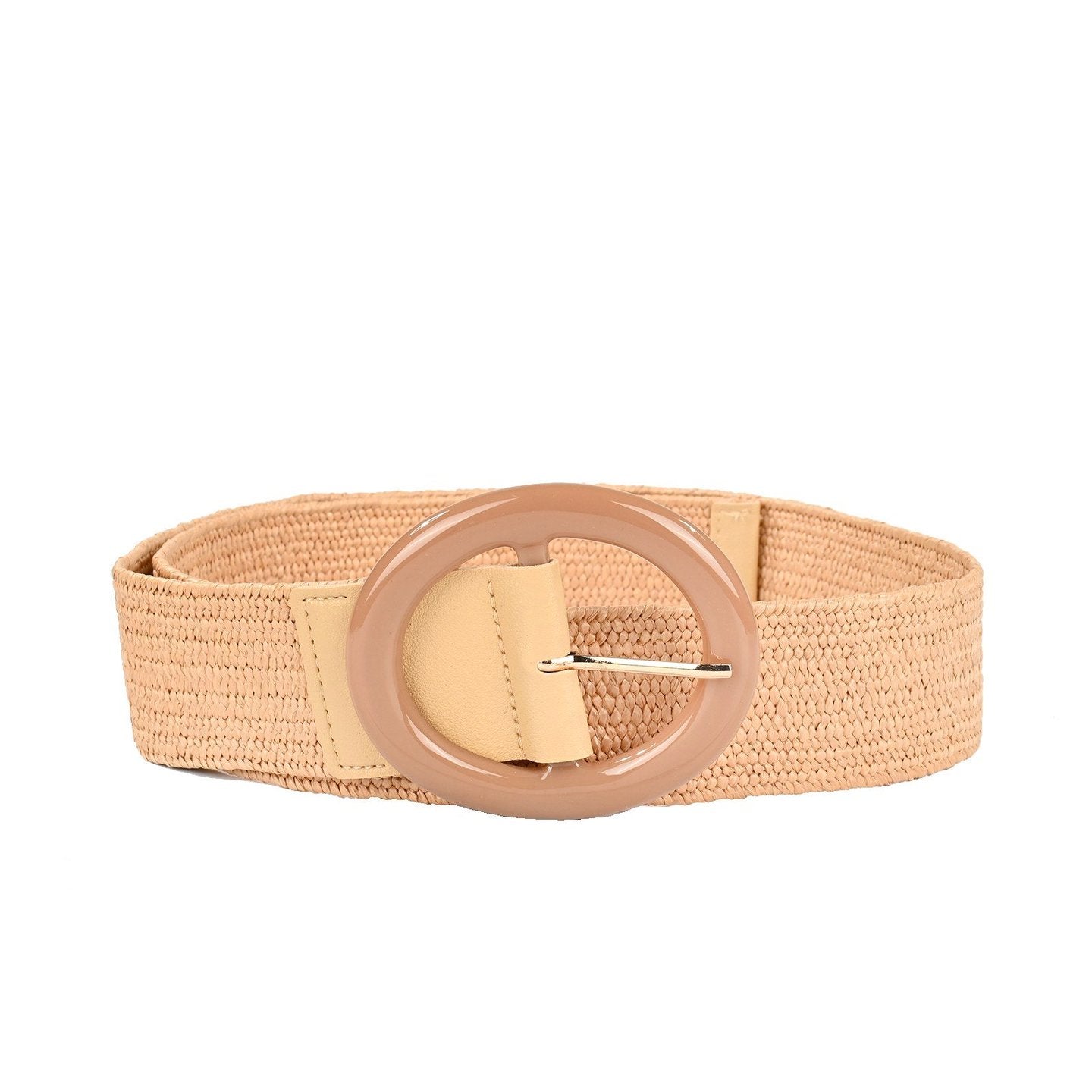 Ceinture en raphia avec boucle ovale