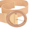 Ceinture en raphia avec boucle ovale