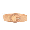 Ceinture en raphia avec boucle ovale