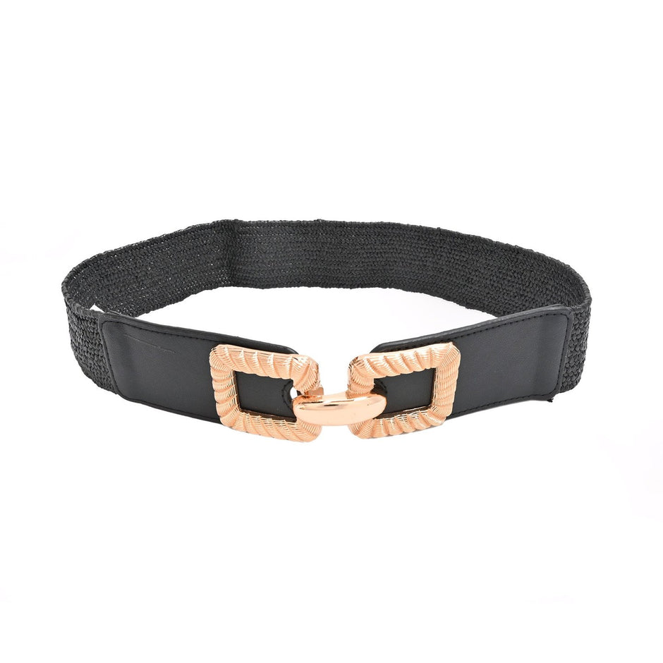 Ceinture en raphia avec détail