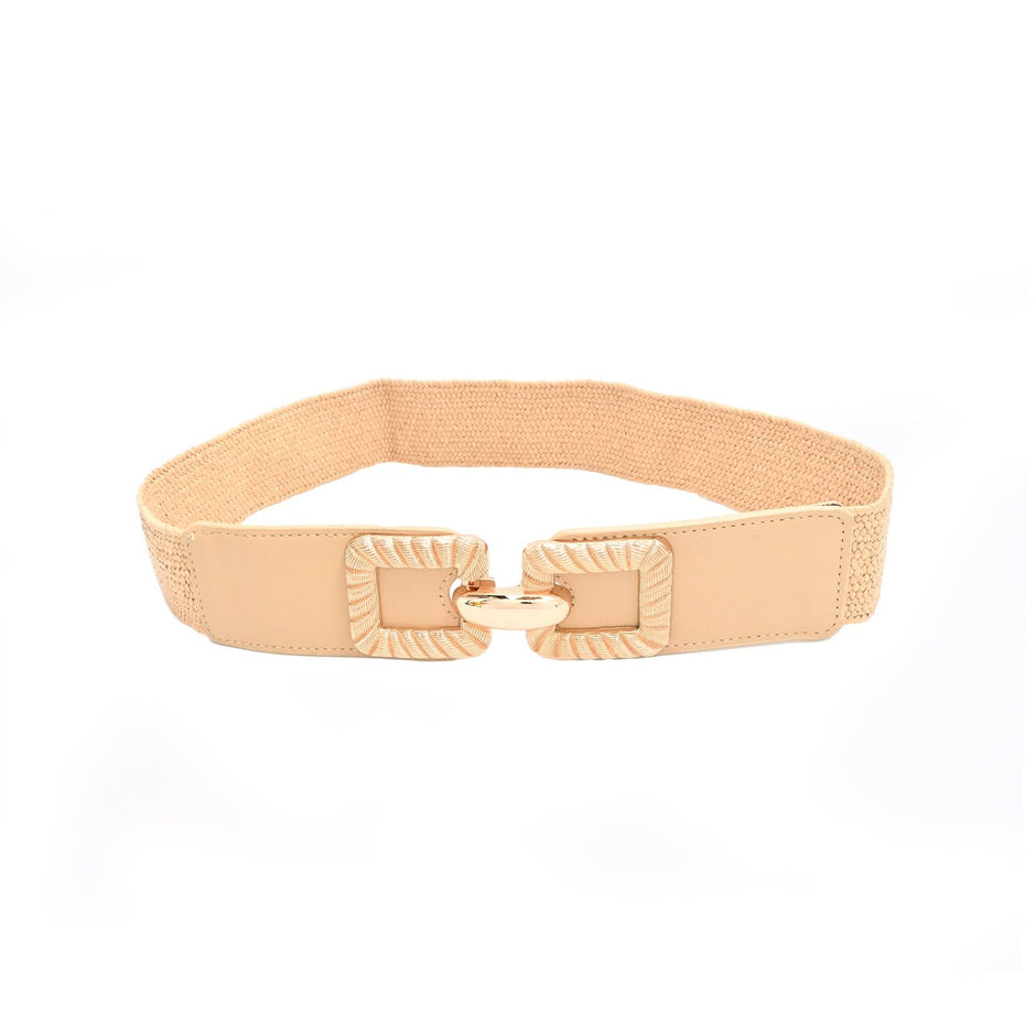 Ceinture en raphia avec détail