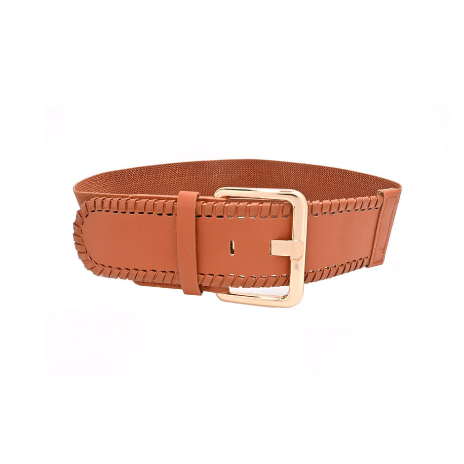 Ceinture large avec texture