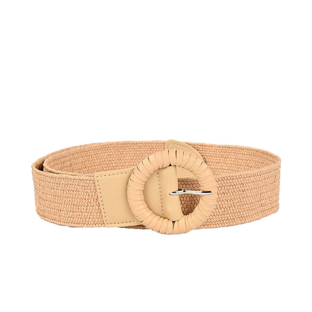 Ceinture en raphia élastique