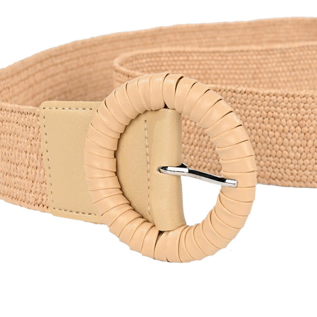 Ceinture en raphia élastique