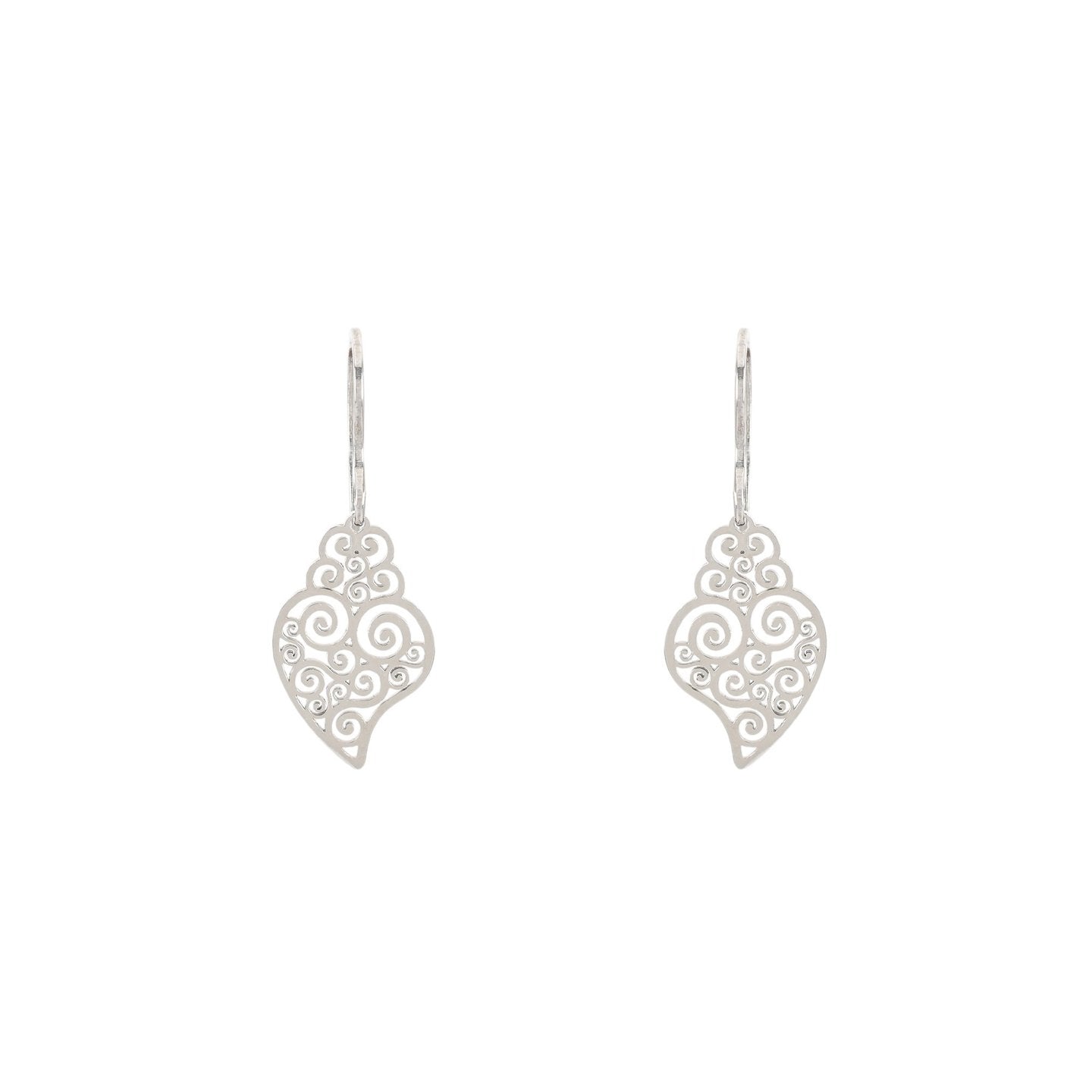 Boucles d’oreilles Aria en acier coeur de viana