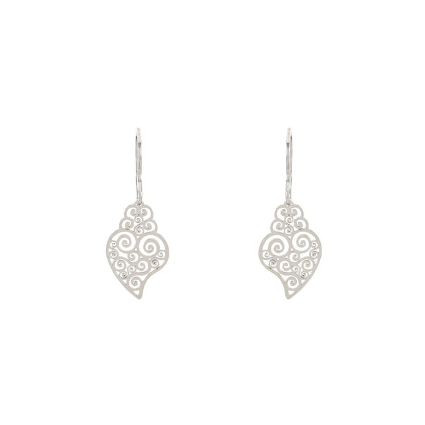Boucles d’oreilles Aria en acier coeur de viana
