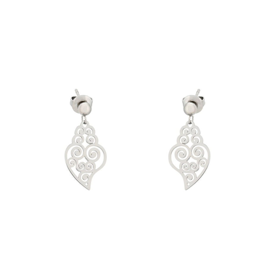 Boucles d'oreilles Aria en acier coração de viana