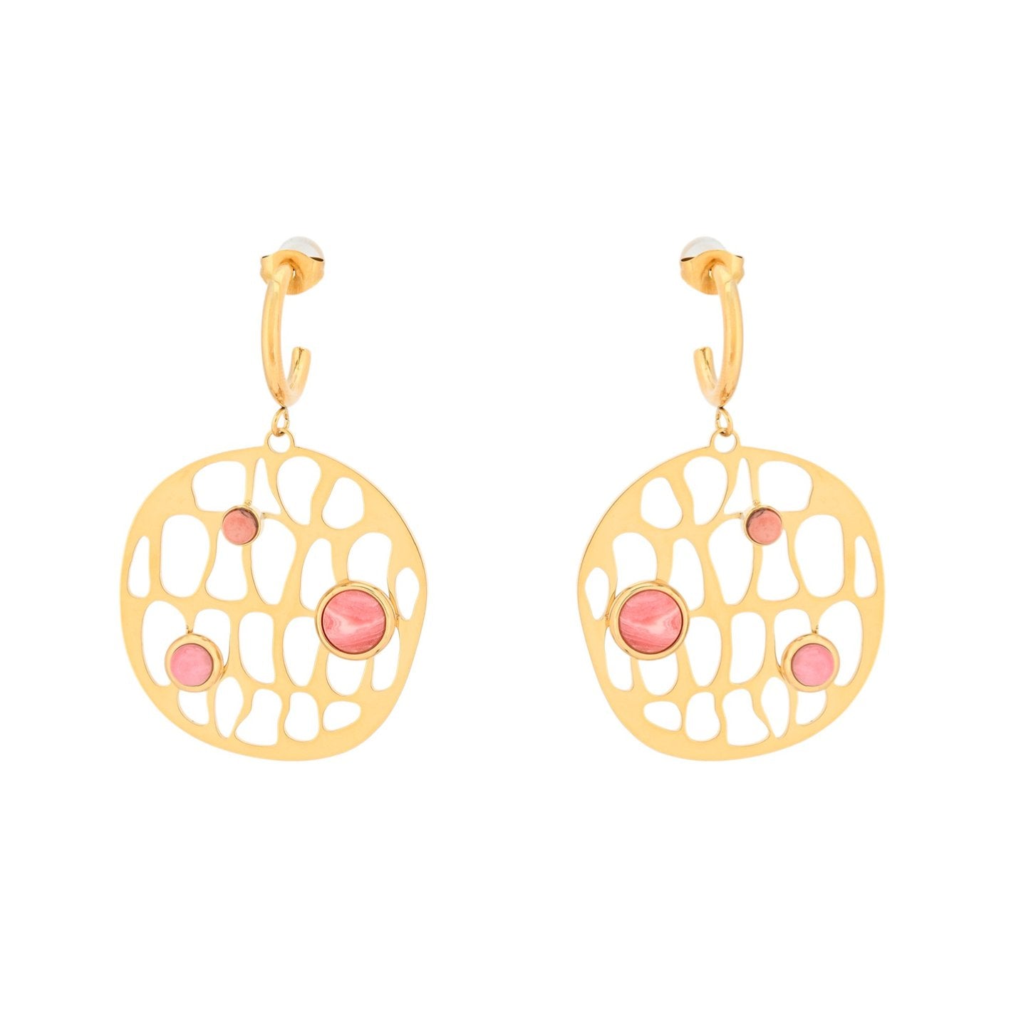 Boucles d'oreilles Esmée en acier géométrique