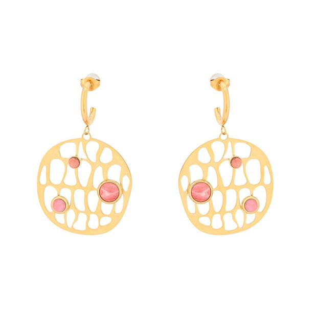 Boucles d'oreilles Esmée en acier géométrique