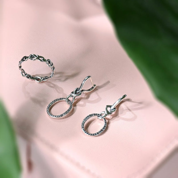 Boucles d'oreilles Iris pendantes longues