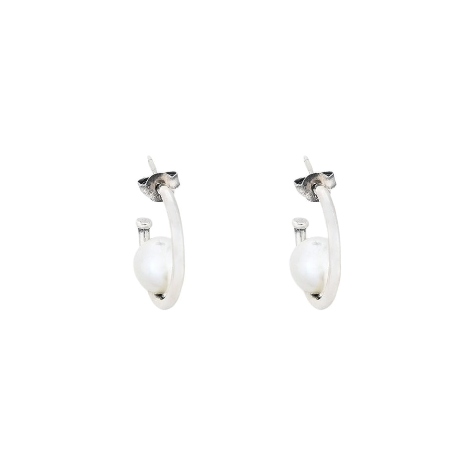 Créoles Iris avec perles