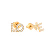 Boucles d'oreilles Alba avec le mot love