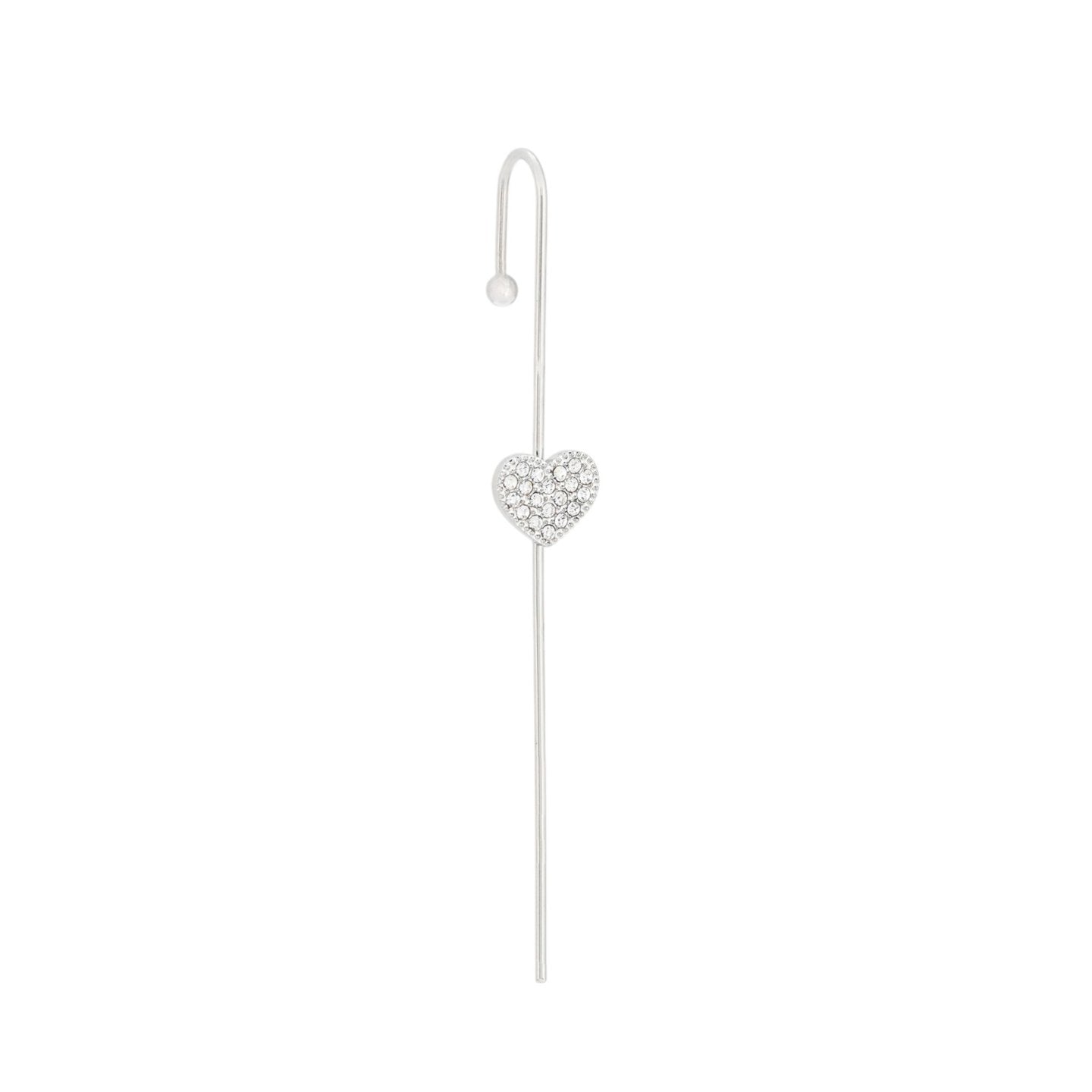 Boucles d'oreilles Alba ear cuff cœur