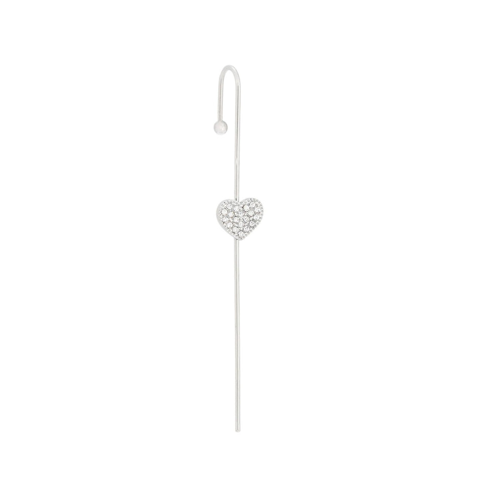 Boucles d'oreilles Alba ear cuff cœur