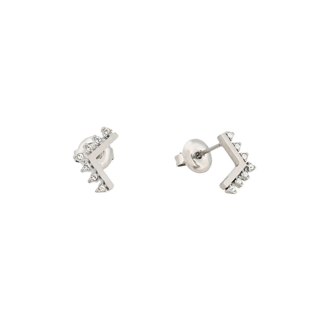 Boucle d'oreilles Alba acier en v