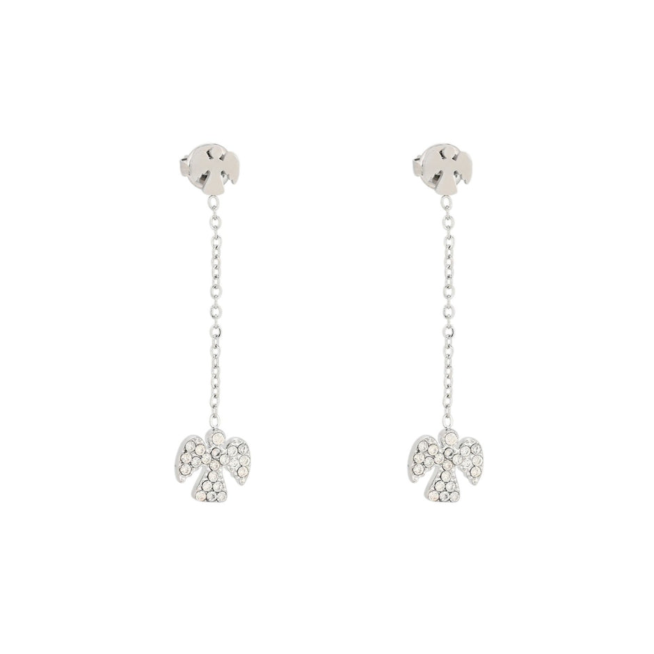 Boucles d'oreilles Alba en acier suspendu ange