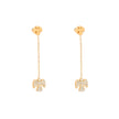 Boucles d'oreilles Alba en acier suspendu ange