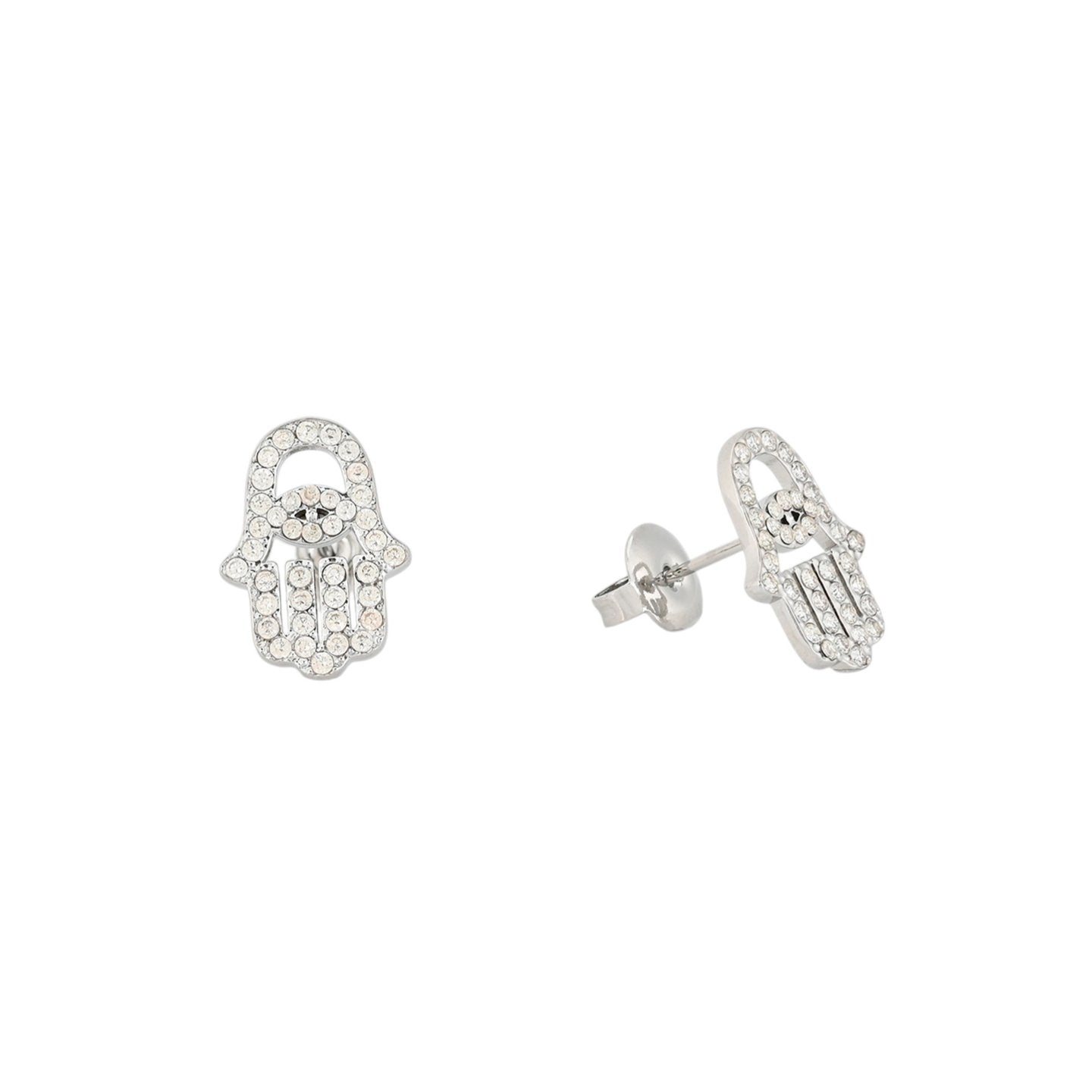 Boucles d'oreilles en acier main Alba