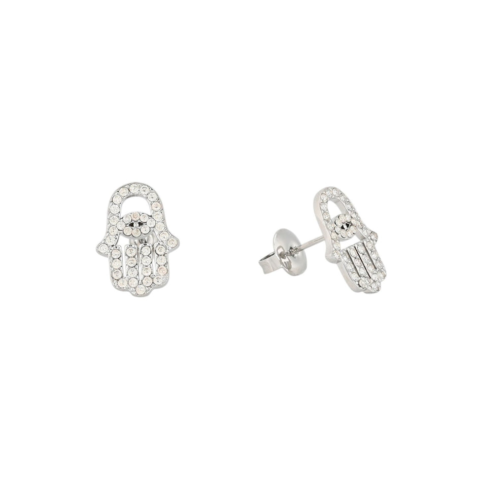 Boucles d'oreilles en acier main Alba