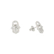 Boucles d'oreilles en acier main Alba