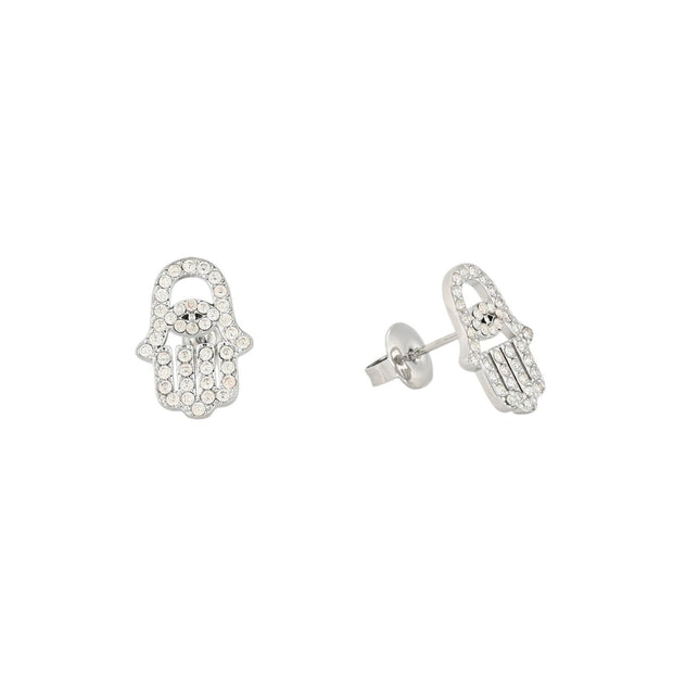 Boucles d'oreilles en acier main Alba