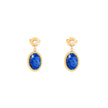 Boucles d'oreilles pendantes en acier ovale Alba