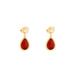 Boucles d'oreilles pendantes en acier goutte Alba