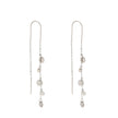 Boucles d'oreilles Alba en acier long rond
