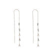 Boucles d'oreilles Alba en acier long triangles